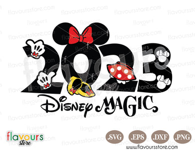 2023 Disney Magic, Minnie Dress and Gloves SVG Cut File