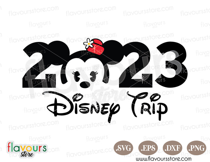2023 Disney Trip, Baby Minnie SVG Cut File