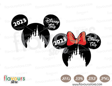 2023 Disney Trip SVG, Mouse Head SVG Cut Files