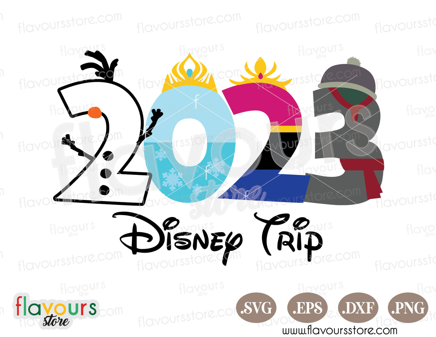 2022 Frozen Disney Trip SVG Cut File