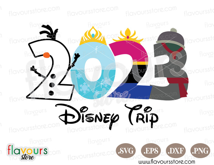 2022 Frozen Disney Trip SVG Cut File