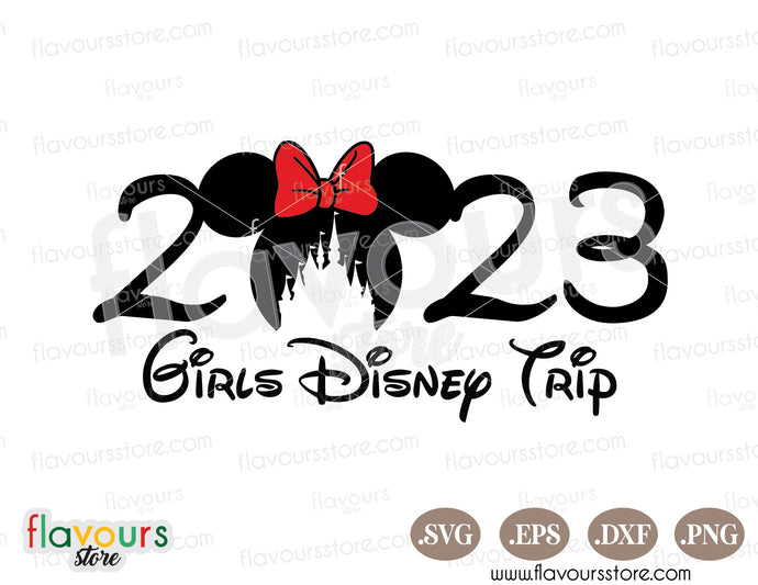 2023 Girls Trip Minnie Disney Castle