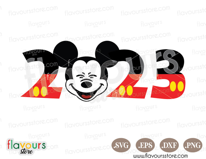 2023 Happy Mickey SVG