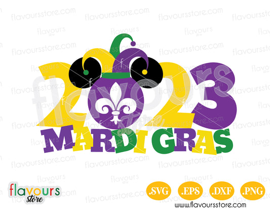 mardi gras mickey ears svg