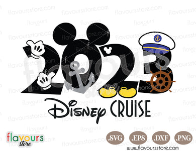 2023 Mickey Captain Disney Cruise SVG Cut Files
