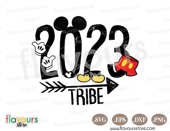 2023 Disney Tribe Mickey Ears SVG Cut File