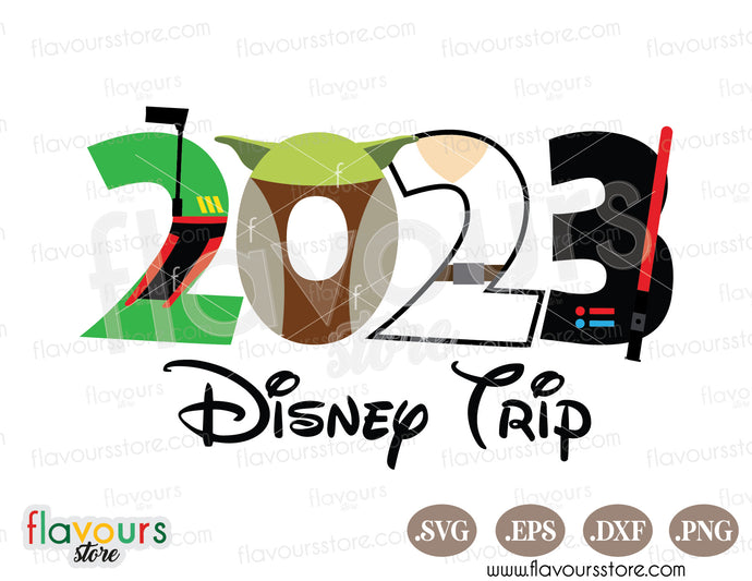 2023 Star Wars, Disney Trip SVG Cut File