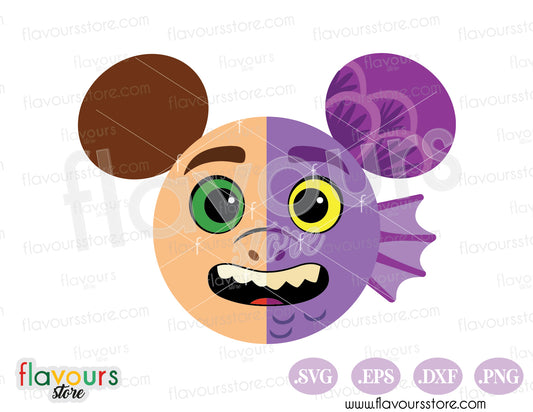 Alberto Monster Mouse Head Ears SVG