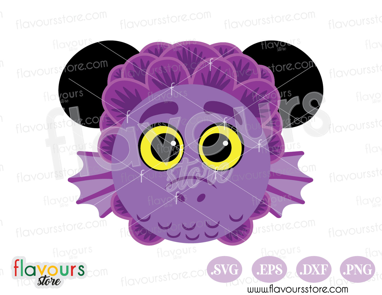 Alberto Sea Monster Mickey Head SVG