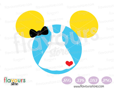 Alice Mickey Head Ears SVG
