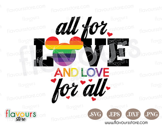 Mickey Head Love Gay Pride SVG