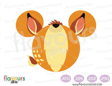 Bambi Mickey Head Ears SVG