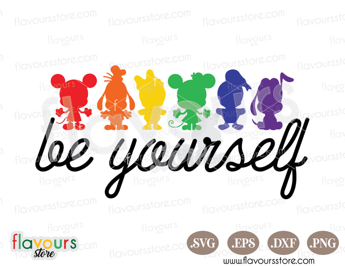 Be yourself Disney Pride SVG