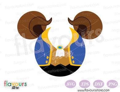 Beast Mickey Ears SVG