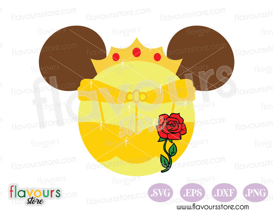 Beauty Belle Mickey Ears SVG