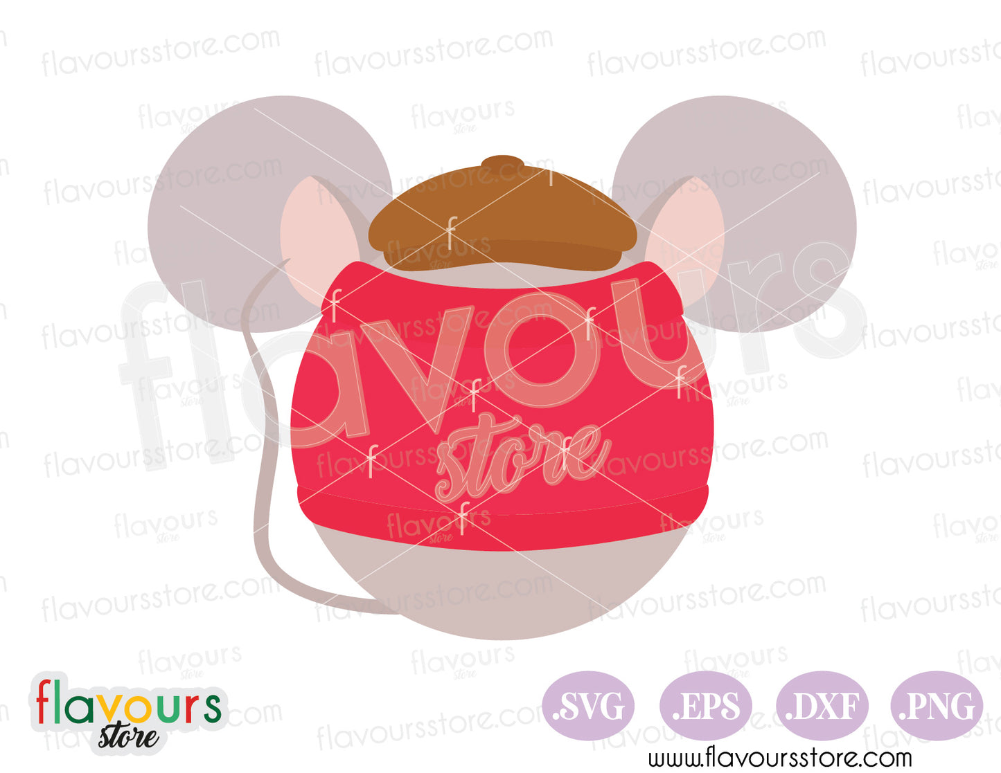 Bernard Rescuers Mickey Head Ears SVG