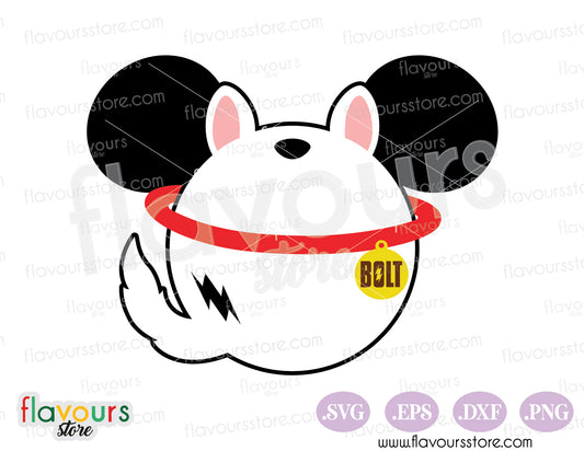 Lightning Bolt Mickey Ears SVG