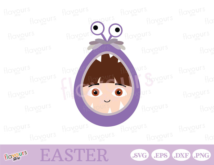 Boo Monster Inc Easter Egg, Disney Easter - SVG Cut Files - FlavoursStore