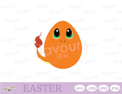Charmander Easter Egg, Pokemon Easter - SVG Cut Files - FlavoursStore