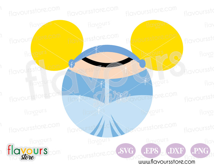 Cinderella Mickey Minnie Ears SVG