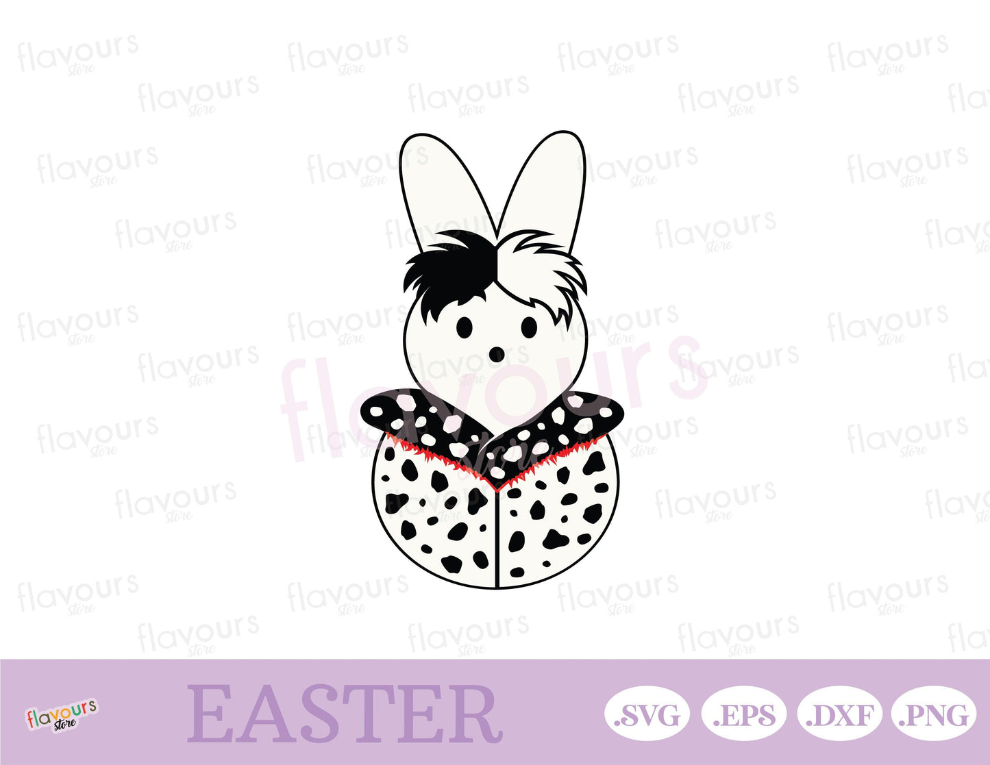 Cruella de Vil Peep, Easter Peeps - SVG Cut Files - FlavoursStore