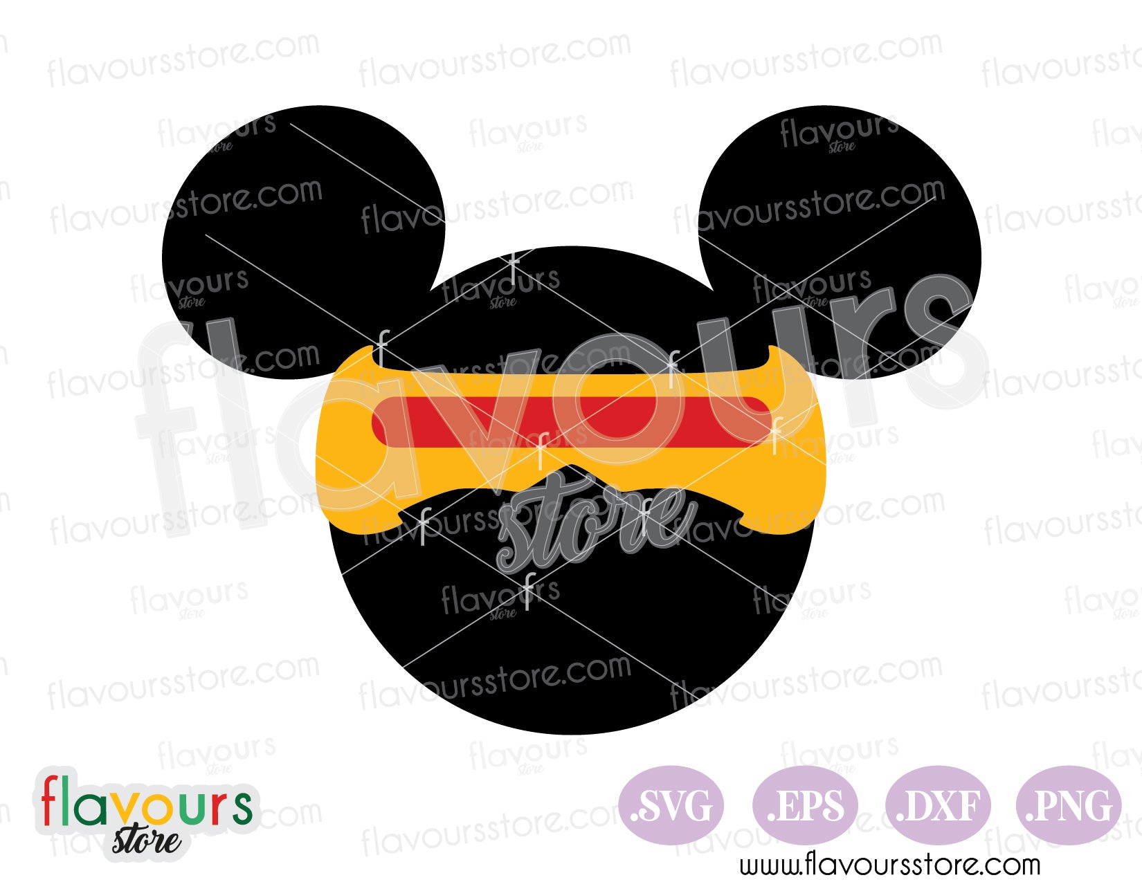 Cyclops Marvel Mickey Ears SVG