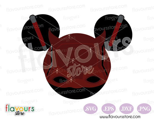 Daredevil Mouse Ears SVG