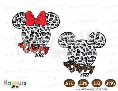 Mickey Minnie Animal Print Ears SVG Clipart