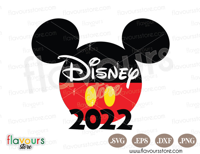 Disney 2023, Mickey Ears SVG Cut Files