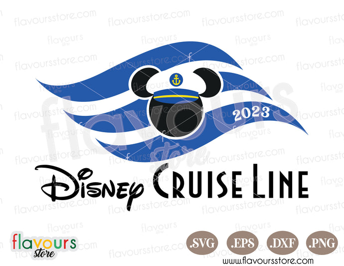 Disney Cruise Flag Mickey Captain SVG Cut Files
