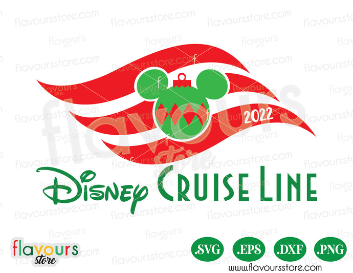 Disney Cruise Line Christmas Flag svg 