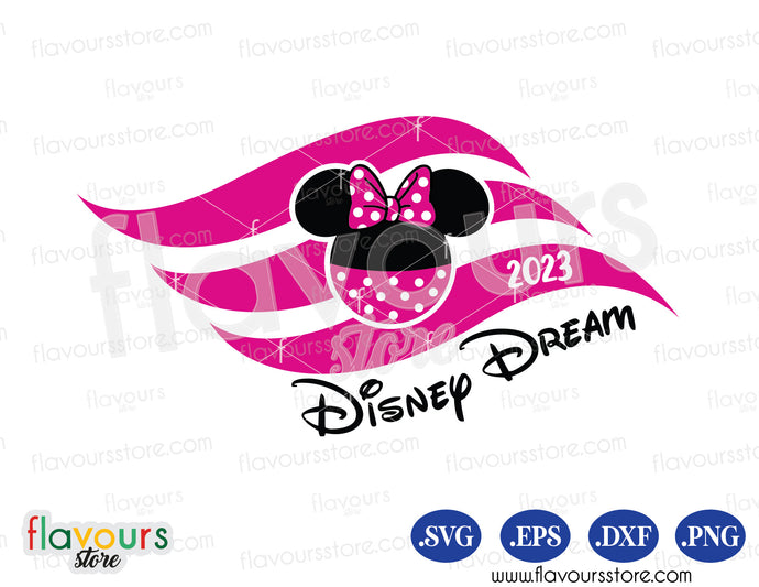 Disney Dream Minnie Flag SVG