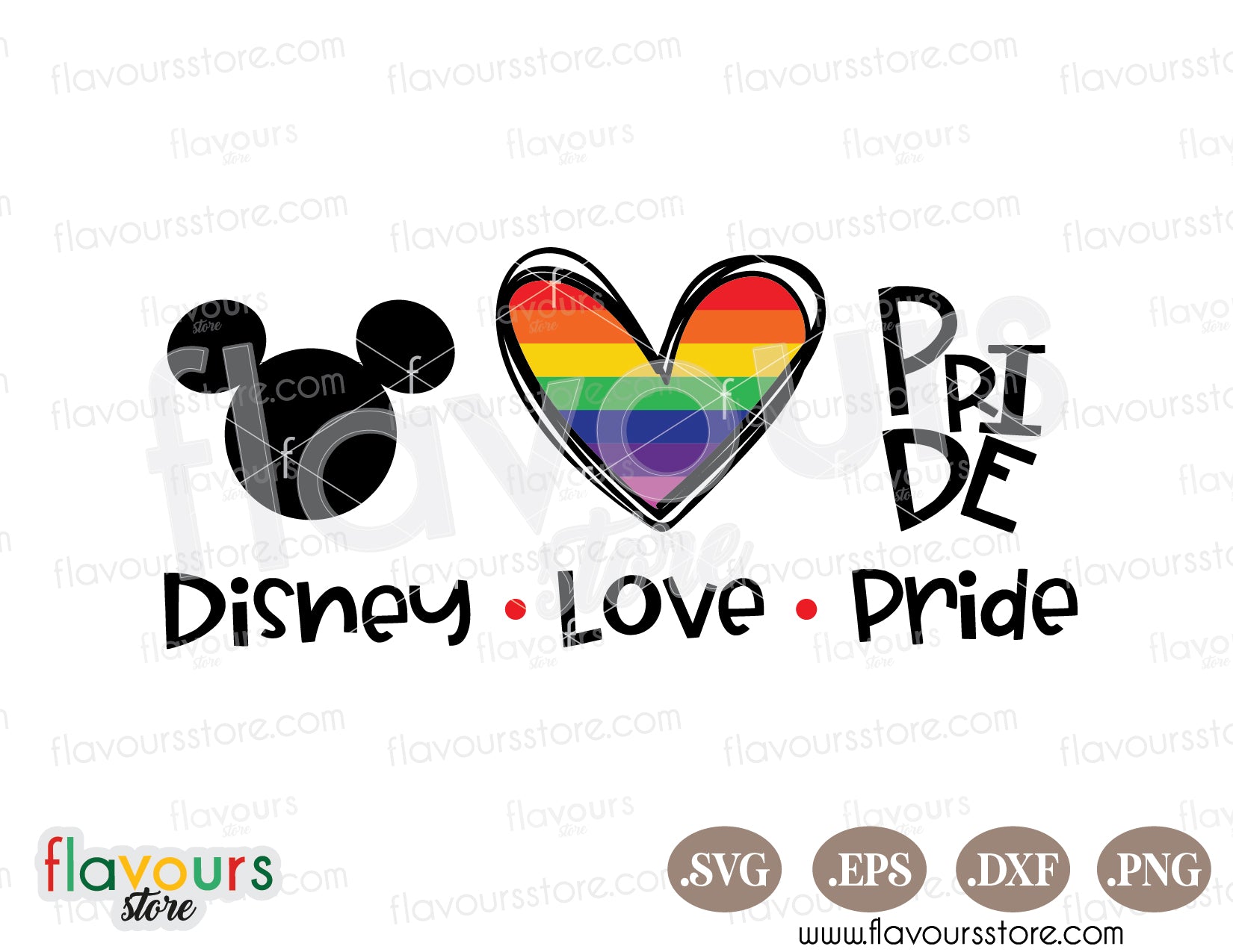 Disney Love Pride Gay SVG