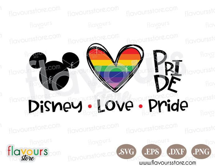Disney Love Pride Gay SVG