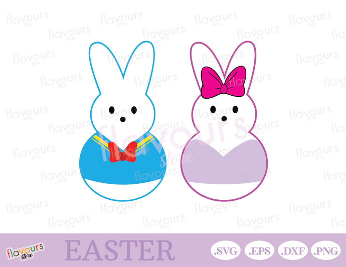 Donald and Daisy Duck Bunny Peeps, Easter Peeps - SVG Cut Files - FlavoursStore