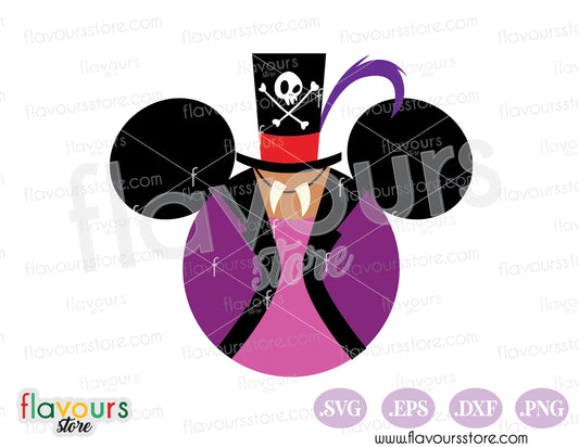 Dr Facilier Mickey Ears SVG