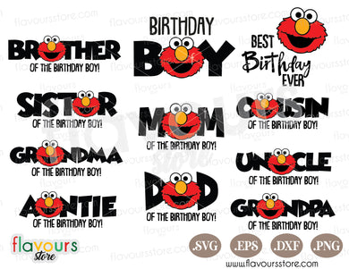 Elmo Sesame Street Birthday Boy SVG