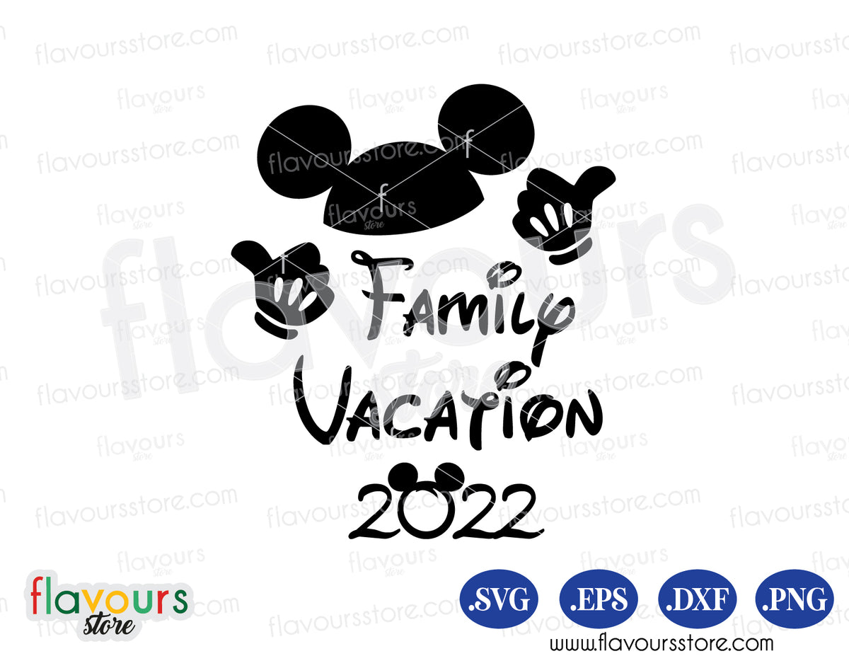 Family Vacation Mickey Ears SVG Cut File, Disney SVG – FlavoursStore