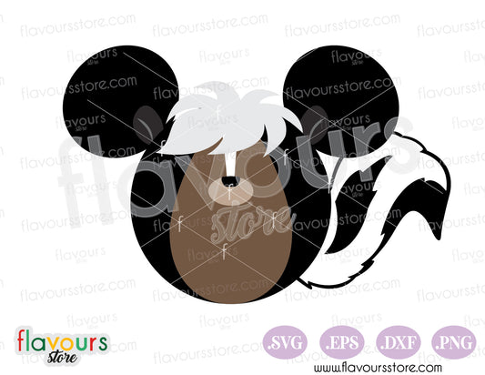 Flower Mickey Ears SVG