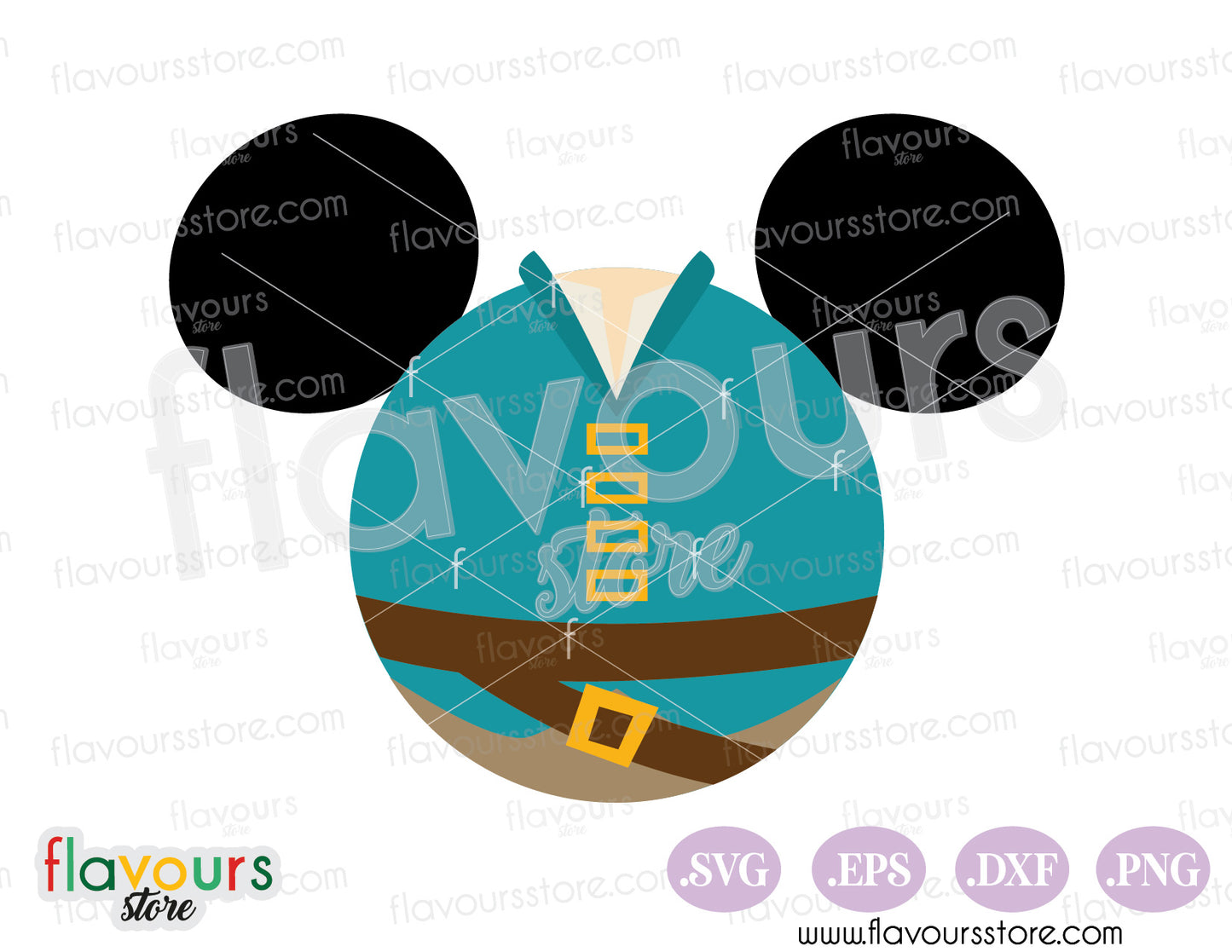 Flynn Rider Mickey Ears SVG