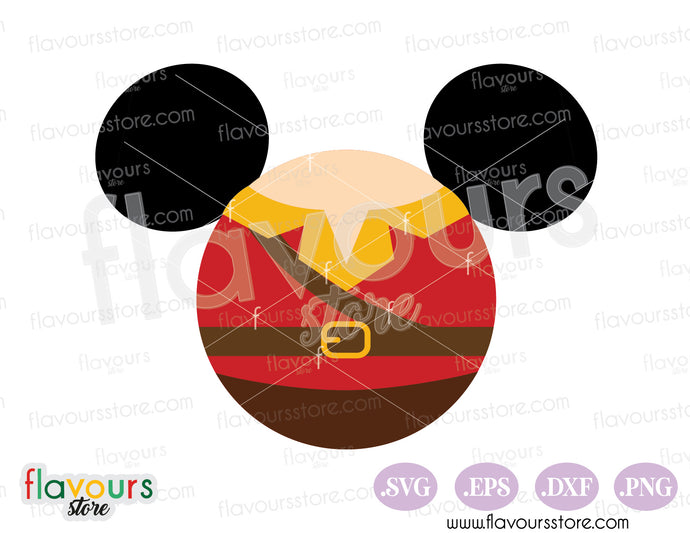 Gaston Mickey Ears SVG