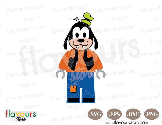 Goofy Lego SVG Clipart