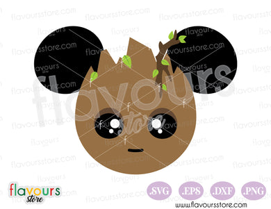 Groot Mickey Head Ears SVG
