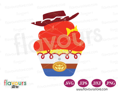 Jessie Cupcake, Toy Story Cupcakes SVG Cut File