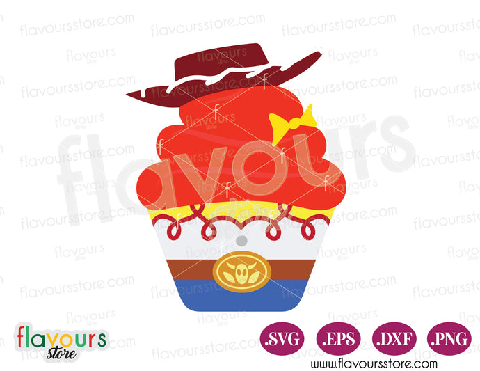 Jessie Cupcake, Toy Story Cupcakes SVG Cut File