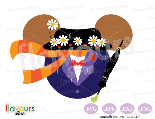 Mary Poppins Minnie Ears SVG