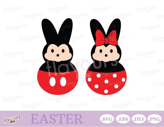 Minnie Mickey Bunny Peeps, Easter Peeps - SVG Cut Files - FlavoursStore