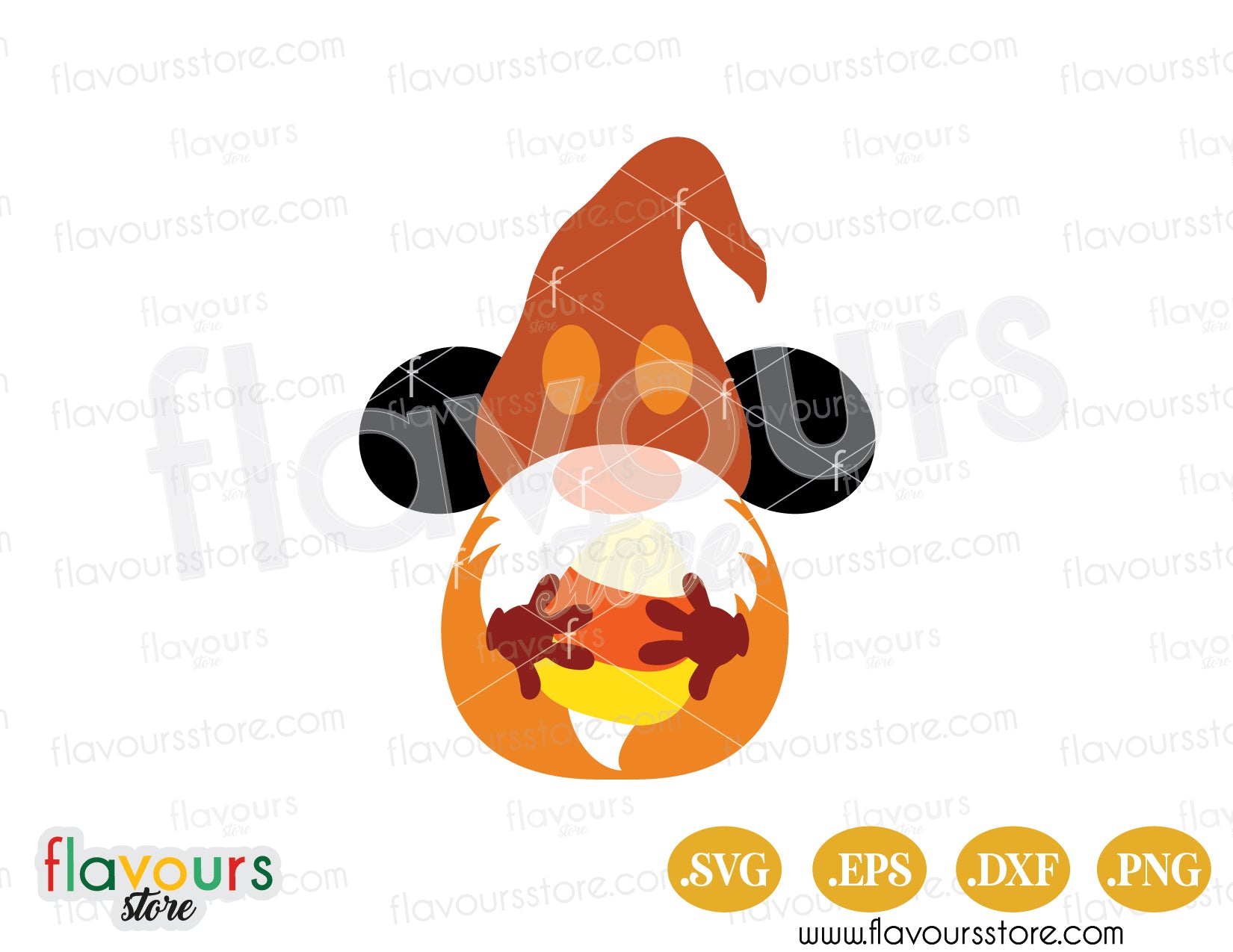 Mickey Gnome Fall SVG Vector