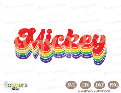 Mickey Rainbow Pride SVG PNG