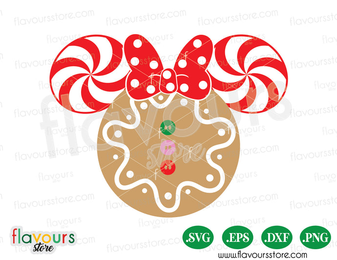 Minnie Ginger Christmas Ears SVG